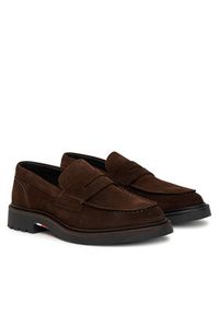 TOMMY HILFIGER - Tommy Hilfiger Mokasyny Comfort Lwt FM0FM05727 Brązowy. Kolor: brązowy. Materiał: zamsz, skóra #6