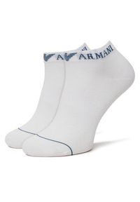Emporio Armani Zestaw 3 par niskich skarpet męskich EM000550 AF12276 M0066 Biały. Kolor: biały. Materiał: materiał, bawełna #4