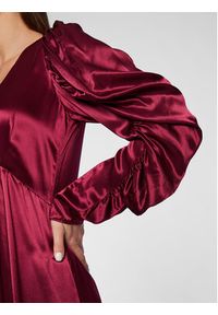 Closet London Sukienka koktajlowa D8264 Bordowy Regular Fit. Kolor: czerwony. Materiał: wiskoza. Styl: wizytowy #3