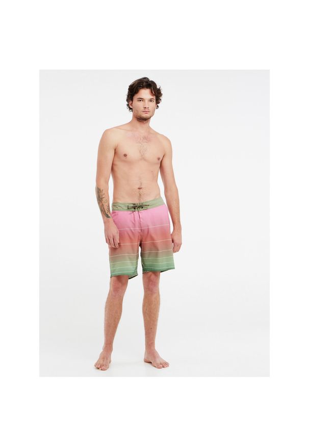 Spodenki męskie Protest PRTMANLY beachshort. Kolor: zielony, żółty, brązowy, wielokolorowy