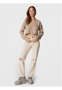 BDG Urban Outfitters Sweter 75438085 Beżowy Regular Fit. Kolor: beżowy. Materiał: syntetyk #4