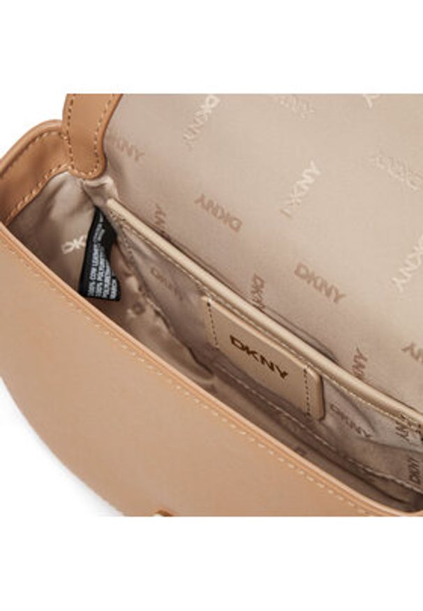 DKNY Torebka Echo Sm Flap Cbody R42EKE28 Brązowy. Kolor: brązowy. Materiał: skórzane