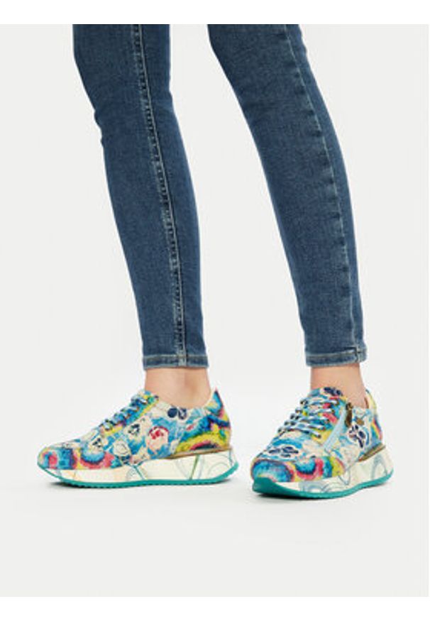 Laura Vita Sneakersy Delphine 46 Kolorowy. Materiał: skóra. Wzór: kolorowy