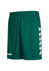 Spodenki sportowe dziecięce Hummel Core Kids Poly Shorts. Kolor: zielony. Styl: sportowy