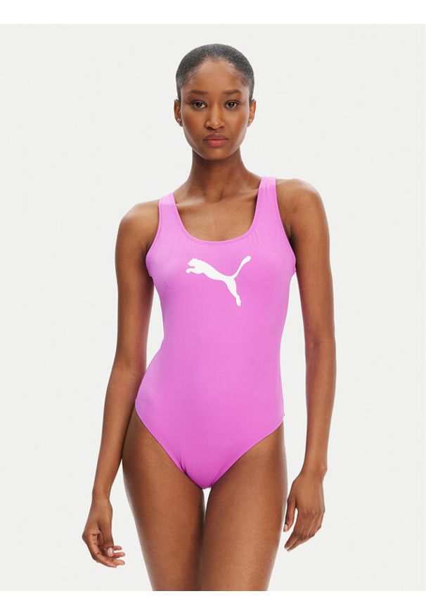 Puma Strój kąpielowy 907685 Różowy. Kolor: różowy. Materiał: syntetyk