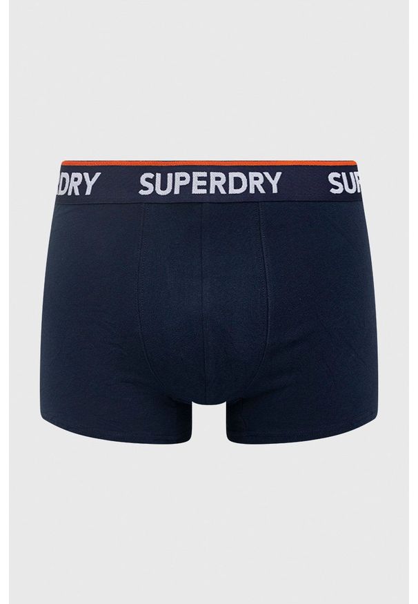 Superdry - Bokserki. Kolor: niebieski. Materiał: bawełna