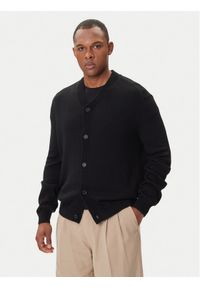 Armani Exchange Kardigan XM001914 AF14008 UC001 Czarny Regular Fit. Kolor: czarny. Materiał: syntetyk, bawełna
