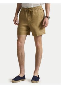Polo Ralph Lauren Szorty materiałowe 710P08205503 Beżowy Regular Fit. Kolor: beżowy. Materiał: len #1