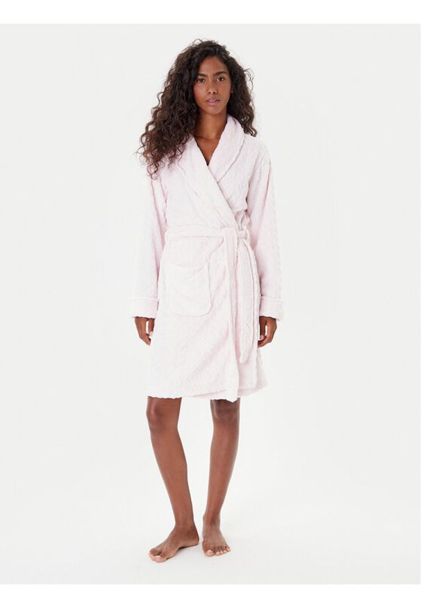 Lauren Ralph Lauren - LAUREN RALPH LAUREN Szlafrok ILN42455 Różowy. Kolor: różowy. Materiał: syntetyk