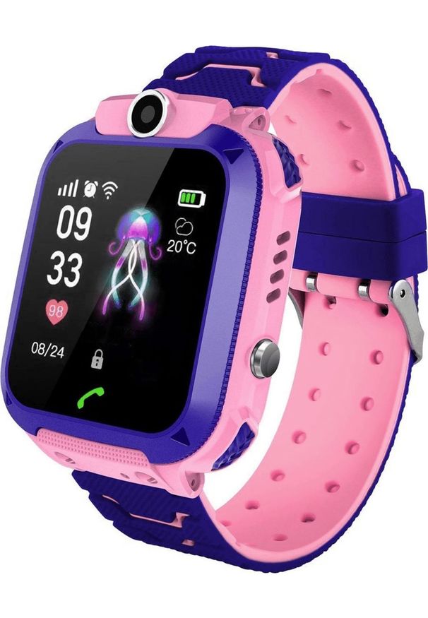 Smartwatch Asato Q12 Fioletowy (1). Rodzaj zegarka: smartwatch. Kolor: fioletowy