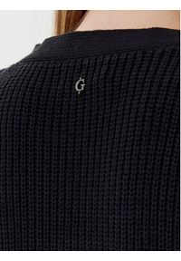Guess Kardigan W5YR06 Z3OO0 Czarny Regular Fit. Kolor: czarny. Materiał: akryl, bawełna #4