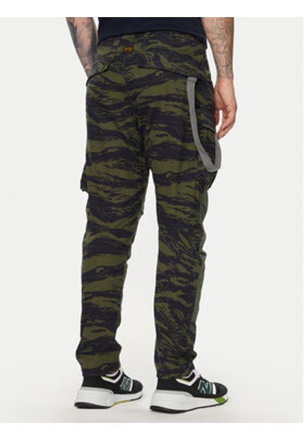 G-Star RAW - G-Star Raw Spodnie materiałowe 3D Cargo 2.0 D24308-D386-G393 Zielony Tapered Fit. Kolor: zielony. Materiał: bawełna