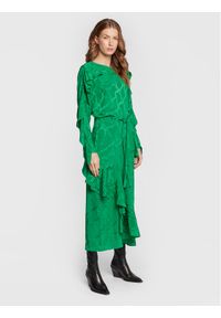Zadig&Voltaire Sukienka codzienna Ritana WWDR01167 Zielony Regular Fit. Okazja: na co dzień. Kolor: zielony. Materiał: jedwab. Typ sukienki: proste. Styl: casual #1