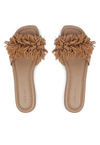 Inuikii Klapki Fringes Flower 1014.003.0031.250 Beżowy ciemny. Kolor: beżowy. Materiał: skóra, zamsz #6