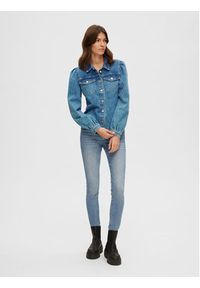 Selected Femme Koszula jeansowa Karna 16088227 Niebieski Regular Fit. Kolor: niebieski. Materiał: jeans, bawełna