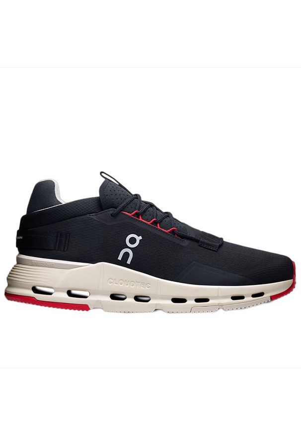Buty On Running Cloudnova 2 3ME30213185 - czarne. Kolor: czarny. Materiał: materiał, syntetyk. Szerokość cholewki: normalna. Sport: bieganie