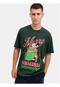 Jack & Jones T-Shirt Holiday Cartoon 12287550 Zielony Relaxed Fit. Kolor: zielony. Materiał: bawełna #5
