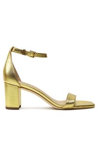 Lauren Ralph Lauren - LAUREN RALPH LAUREN Sandały 802935562002 Złoty. Kolor: złoty. Materiał: skóra