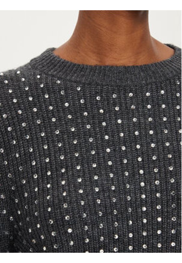 Marella Sweter Molo 2423946034 Szary Regular Fit. Kolor: szary. Materiał: syntetyk