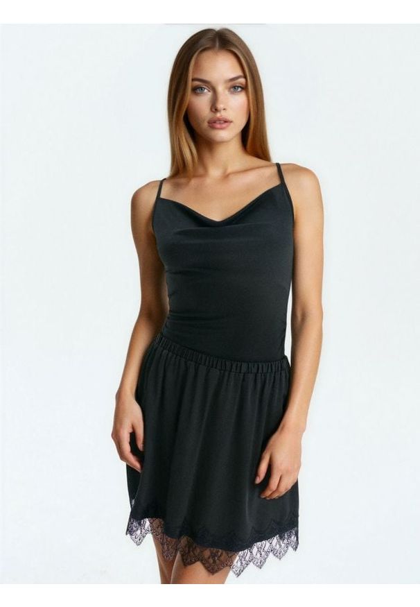 Sinsay - Body na ramiączkach - czarny. Kolor: czarny. Długość rękawa: na ramiączkach