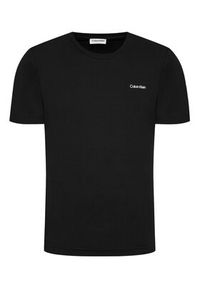 Calvin Klein T-Shirt Micro Logo Interlock K10K109894 Czarny Regular Fit. Kolor: czarny. Materiał: bawełna #5