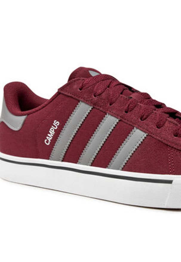 Adidas - adidas Sneakersy Campus Vulc IF9286 Bordowy. Kolor: czerwony. Materiał: zamsz, skóra. Model: Adidas Campus