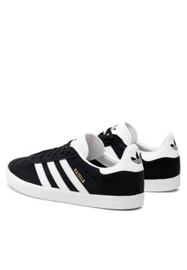 Adidas - adidas Sneakersy Gazelle J BB2502 Czarny. Kolor: czarny. Materiał: skóra, zamsz. Model: Adidas Gazelle