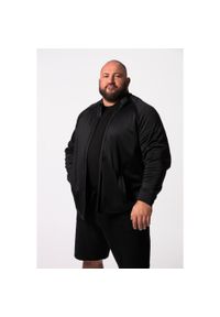 JAY-PI - Męska Kurtka funkcyjna Iron Anvil FLEXNAMIC® fitness x DK stójka. Typ kołnierza: kołnierzyk stójkowy. Kolekcja: plus size. Kolor: czarny. Materiał: elastan, poliester, materiał. Sport: fitness