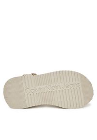 Calvin Klein Jeans Sandały Sandal Velcro Webbing Mg YW0YW01693 Écru. Materiał: materiał #4