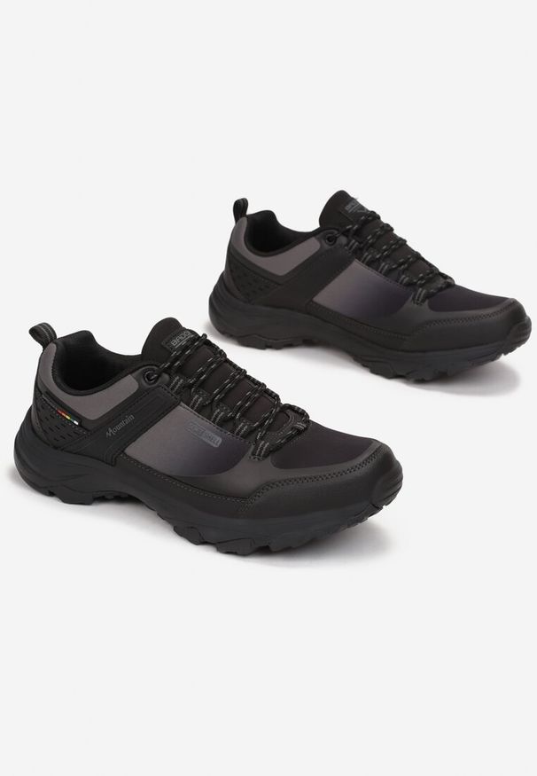 Born2be - Czarno-Szare Buty Sportowe Aeztora. Okazja: na spacer. Nosek buta: okrągły. Zapięcie: sznurówki. Kolor: czarny. Materiał: materiał. Szerokość cholewki: normalna. Sport: turystyka piesza, wspinaczka