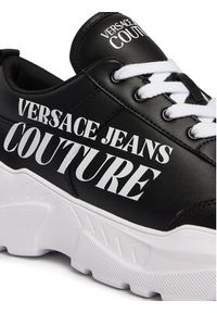 Versace Jeans Couture Sneakersy 80YA3SC1 Czarny. Kolor: czarny. Materiał: skóra #6