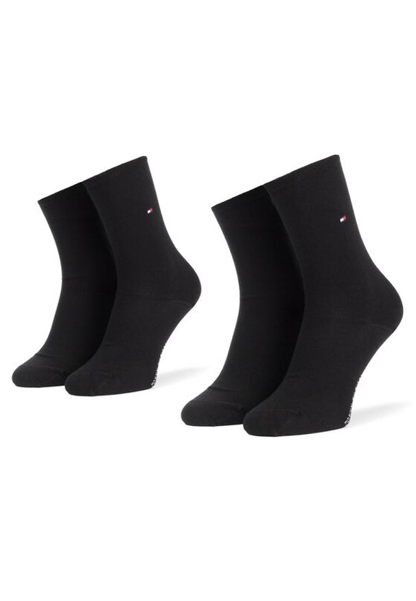 TOMMY HILFIGER - Tommy Hilfiger Skarpety długie 371221 r. 39/42r Czarny. Kolor: czarny. Materiał: materiał