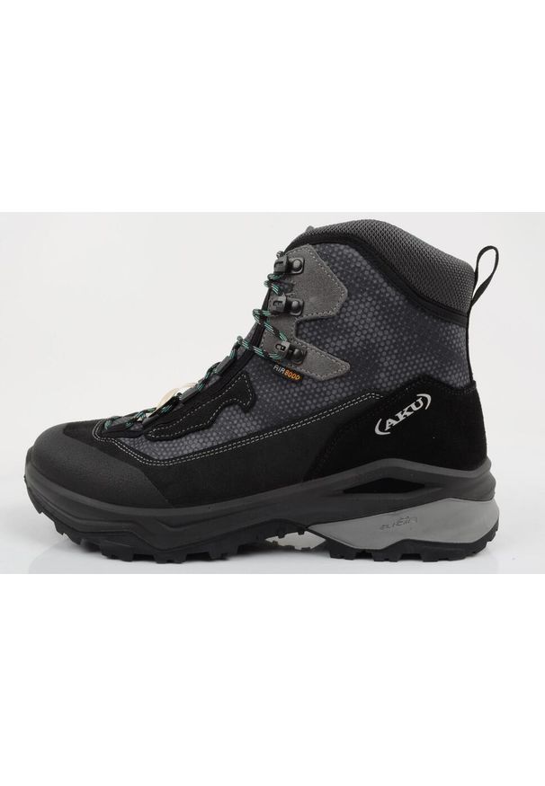 Buty sportowe trekkingowe męskie Aku Adapta Gore-tex trwałe i wygodne. Kolor: szary. Materiał: skóra, materiał. Technologia: Gore-Tex
