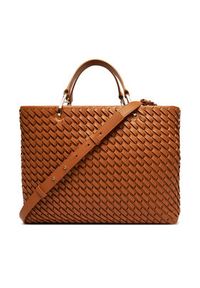 Emporio Armani Torebka EW000360 AF12762 U6164 Brązowy. Kolor: brązowy. Materiał: skórzane #4
