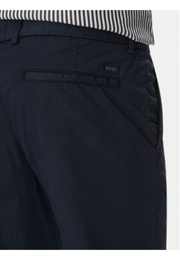 BOSS Spodnie materiałowe H-Kaiton1 50540650 Granatowy Slim Fit. Kolor: niebieski. Materiał: bawełna