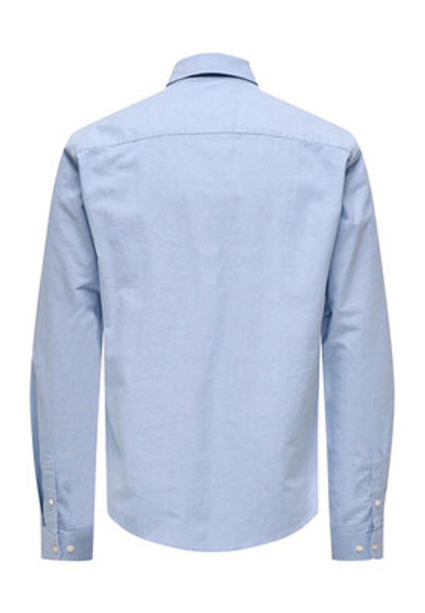 Only & Sons Koszula Neil 22019669 Błękitny Slim Fit. Kolor: niebieski. Materiał: bawełna
