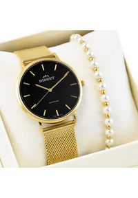 Zegarek Bisset Zestaw damski zegarek szwajcarski ARITTE czarny + bransoletka. Kolor: czarny #1