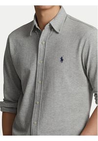 Polo Ralph Lauren Koszula 710654408 Szary Regular Fit. Typ kołnierza: polo. Kolor: szary. Materiał: bawełna