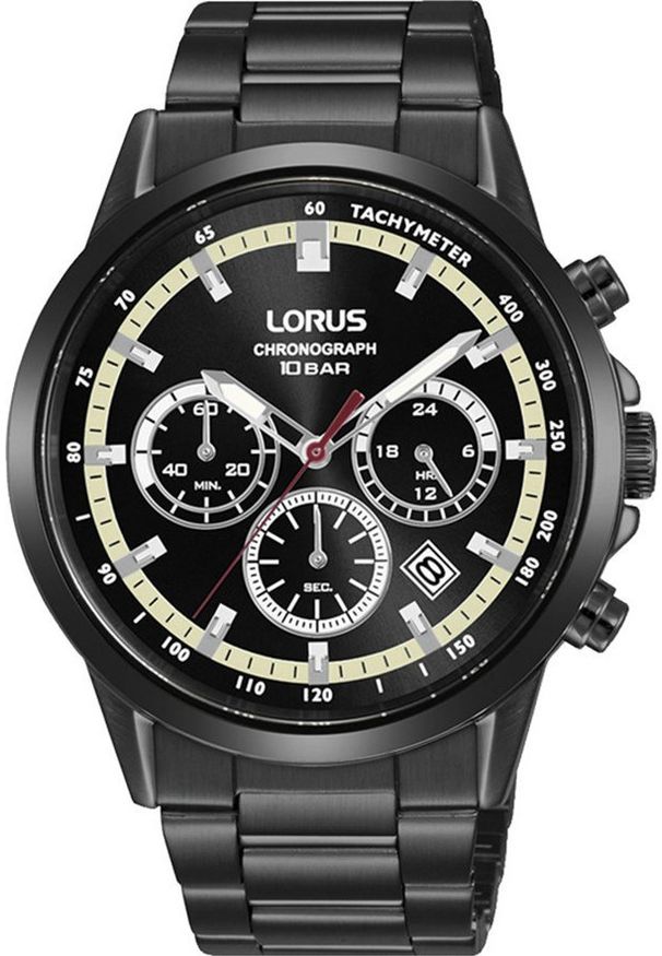 Zegarek Lorus Zegarek męski Lorus RT399JX9 czarny. Kolor: czarny