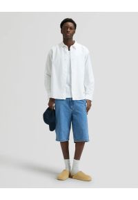 Lee - MESKA KOSZULA LEE WORKWEAR BUTTON DOWN BRIGHT WHITE 112376595. Typ kołnierza: button down #4