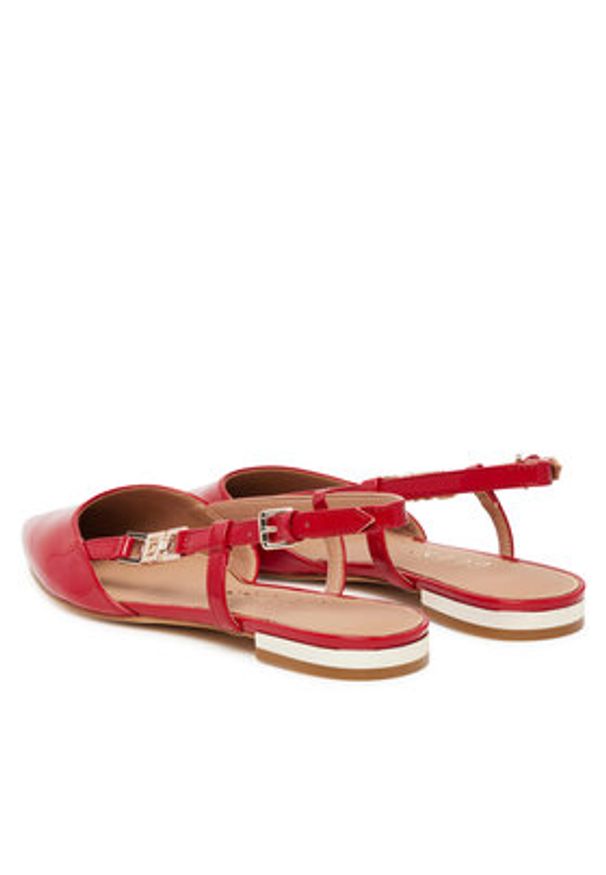 Guess Baleriny FLTFR2 PAF05 Czerwony. Kolor: czerwony. Materiał: skóra