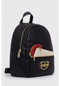 Love Moschino plecak damski kolor czarny mały wzorzysty. Kolor: czarny #2