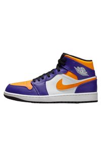 Buty do chodzenia dla dorosłych Air Jordan 1 Mid Lakers (2022). Kolor: pomarańczowy. Sport: turystyka piesza #1