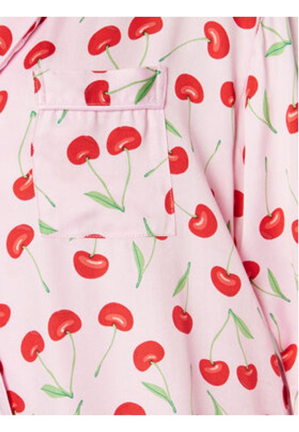 Hunkemöller Koszulka piżamowa 205059 Różowy Relaxed Fit. Kolor: różowy. Materiał: wiskoza