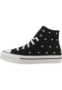Converse - Kapcie CONVERSE Chuck Taylor All Star Lift Polka Dots Platform Czarny. Kolor: czarny. Materiał: tkanina. Obcas: na platformie