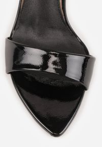 Born2be - Czarne Sandały na Szpilce VICES Eleganckie ze Sprzączką przy Kostce Agereia. Okazja: na co dzień. Zapięcie: sprzączka. Kolor: czarny. Materiał: jeans. Obcas: na szpilce. Styl: elegancki #9