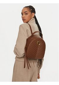 Pinko Plecak Love Click Classic Backpack . AI 24-25 PLTT 102530 A1J2 Brązowy. Kolor: brązowy. Materiał: skóra #4