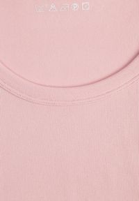 Born2be - Różowy Gładki T-shirt o Krótszym Kroju Errora. Okazja: na co dzień. Kolor: różowy. Materiał: materiał, jeans. Długość: krótkie. Wzór: gładki. Styl: casual #6