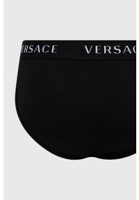 VERSACE - Versace Slipy męskie kolor czarny. Kolor: czarny