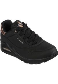 skechers - Buty sportowe damskie Skechers Uno Golden Air. Kolor: czarny. Materiał: materiał, syntetyk, guma. Model: Skechers Sport. Sport: turystyka piesza